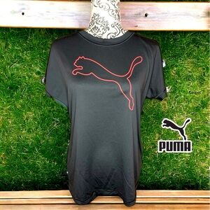 PUMA Women’s Silky Tee with plunging back- Medium